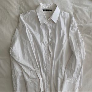 Zara oversized button down shirt